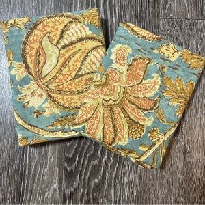 Pottery Barn Penelope Kalamkari 2 Standard Pillow Cases